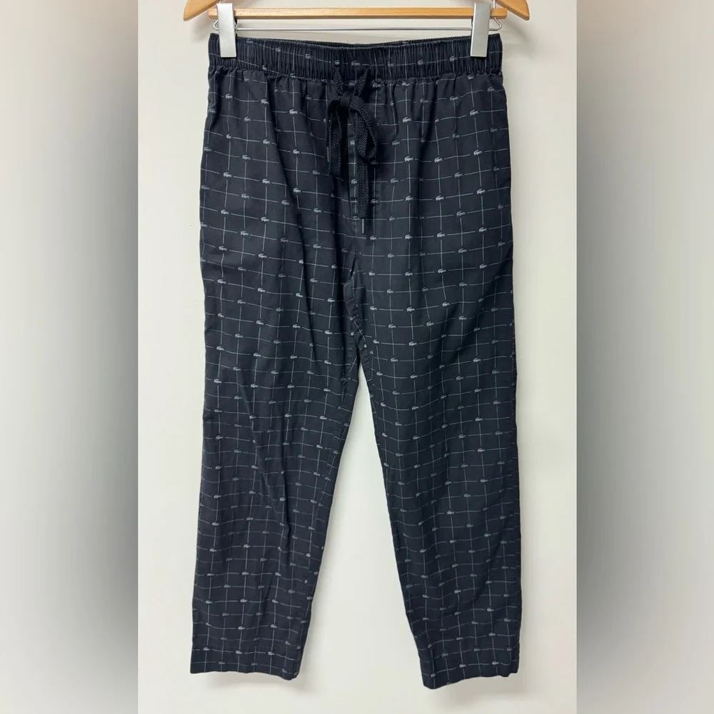 Lacoste Sleepwear Men's Pajama Lounge‎ Pants in Black, Size S